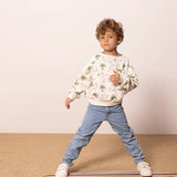 TODDLER BOYS' CAMEL & PALM PRINT SWEATSHIRT