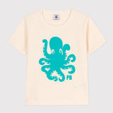 BOYS' FLOCKED OCTOPUS T-SHIRT