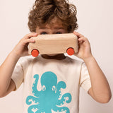 TODDLER BOYS' FLOCKED OCTOPUS T-SHIRT