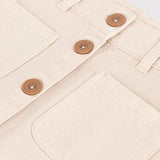 GIRLS' DENIM CREAM SKIRT