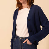 WOMENS' FISHERMAN'S RIB CARDIGAN