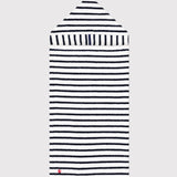 BABIES' TERRY STRIPED BATH CAPE