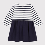 BABY GIRLS' BRETON STRIPE DRESS