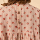 GIRLS' FLORAL PRINT MUSLIN DRESS
