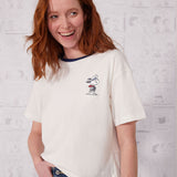 WOMENS' SNOOPY BOXY T-SHIRT