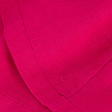 BABY GIRLS' FUCHSIA LINEN DRESS
