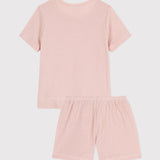 GIRLS' PLAIN OPENWORK SHORT PYJAMAS