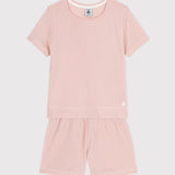 TODDLER GIRLS' PLAIN OPENWORK SHORT PYJAMAS