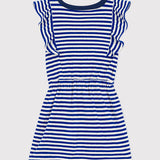 TODDLER GIRLS' STRIPED TERRY DRESS