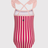 TODDLER GIRLS' CANDY STRIPED BATHERS