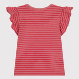 TODDLER GIRLS' RUFFLED SLEEVE T-SHIRT