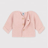 BABIES' MOSS STITCH CARDIGAN