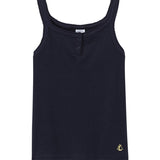 GIRLS' PLAIN RIBBED SINGLET TOP