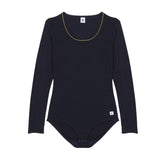WOMENS' L/S COTTON, WOOL & SILK BODYSUIT