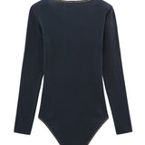 WOMENS' L/S COTTON, WOOL & SILK BODYSUIT