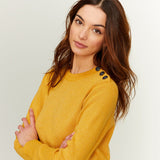 WOMENS' METALLIC FLECK PULLOVER