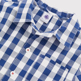 BOYS' CHECKED GRANDPA PYJAMAS