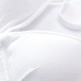 GIRLS' PADDED BRA - WHITE
