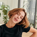 WOMENS' CREW T-SHIRT - BLACK