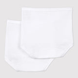 2 PACK BABIES' WHITE OVERPANTS