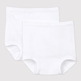 2 PACK BABIES' WHITE OVERPANTS