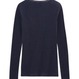 WOMENS' L/S COTTON, WOOL & SILK BLEND TOP
