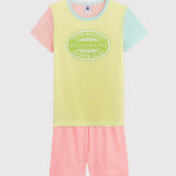 GIRLS' MILLERAIES MULTI-COLOURED SHORT PYJAMAS