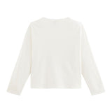 GIRLS' LINEN BLENDED CARDIGAN