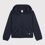 TODDLER GIRLS' HOODED SWEATSHIRT WITH RUFFLES