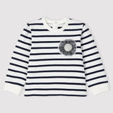 BABY GIRLS' STRIPED SWEATSHIRT
