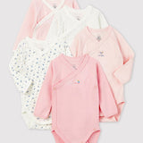5 PACK BABIES' L/S BODYSUITS