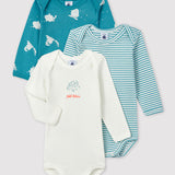 3 PACK BABIES' L/S BODYSUITS
