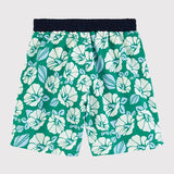 BOYS' HAWAIIAN PRINT SWIM SHORTS