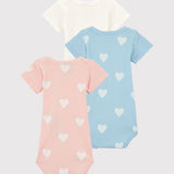 3 PACK BABIES' S/S BODYSUITS