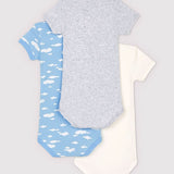 3 PACK BABIES' S/S BODYSUITS