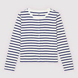 WOMENS' BRETON STRIPE CARDIGAN