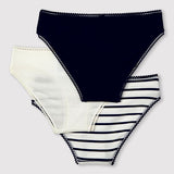 WOMENS' 3 PACK TRIMMED BRIEFS