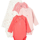 5 PACK CROSSOVER L/S BODYSUITS