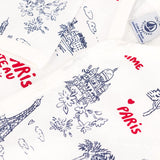 BABIES' PARIS PRINT FOOTLESS ROMPER