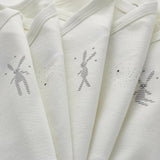 5 PACK BABIES' BUNNY CROSSOVER S/S BODYSUITS