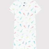 TODDLER GIRLS' SEAHORSE SHORT PYJAMAS
