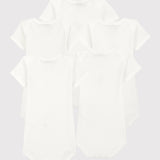 5 PACK BABIES' RABBIT S/S BODYSUITS