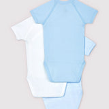 BABIES' 3 PACK CROSSOVER S/S BODYSUITS