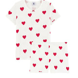 GIRLS' RED HEART SHORT PYJAMAS