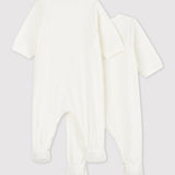 2 PACK BABIES' VELOUR ROMPERS