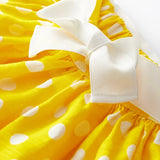 GIRLS' LINEN POLKADOT SKIRT