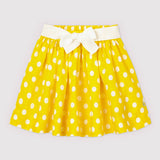 GIRLS' LINEN POLKADOT SKIRT