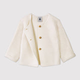 BABIES' WOOL/COTTON CARDIGAN