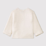 BABIES' WOOL/COTTON CARDIGAN