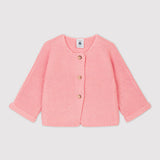 BABIES' WOOL/COTTON CARDIGAN